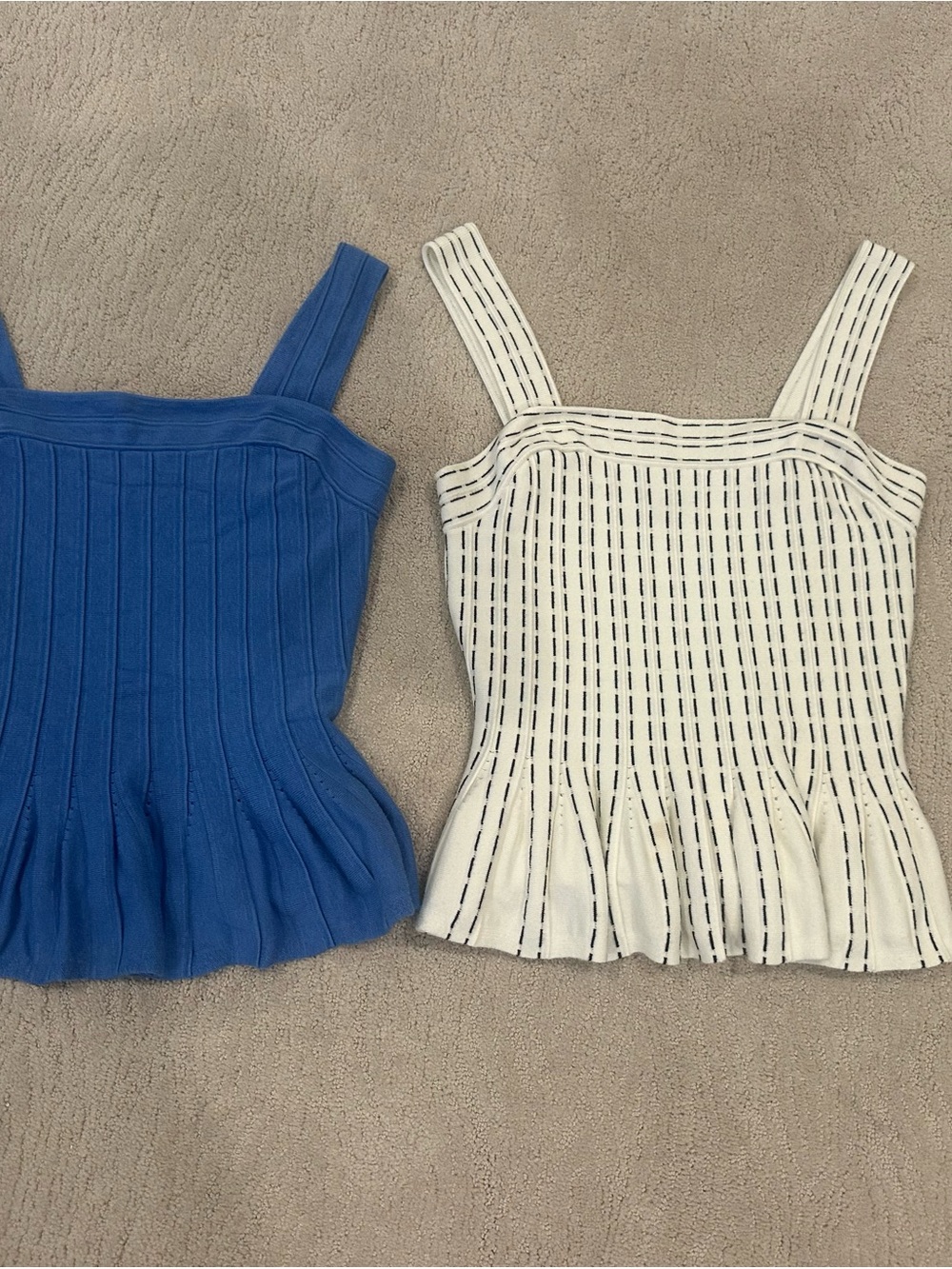 Set of Two Express Peplum Sweater Tank Tops-Size M - Picture 2 of 11